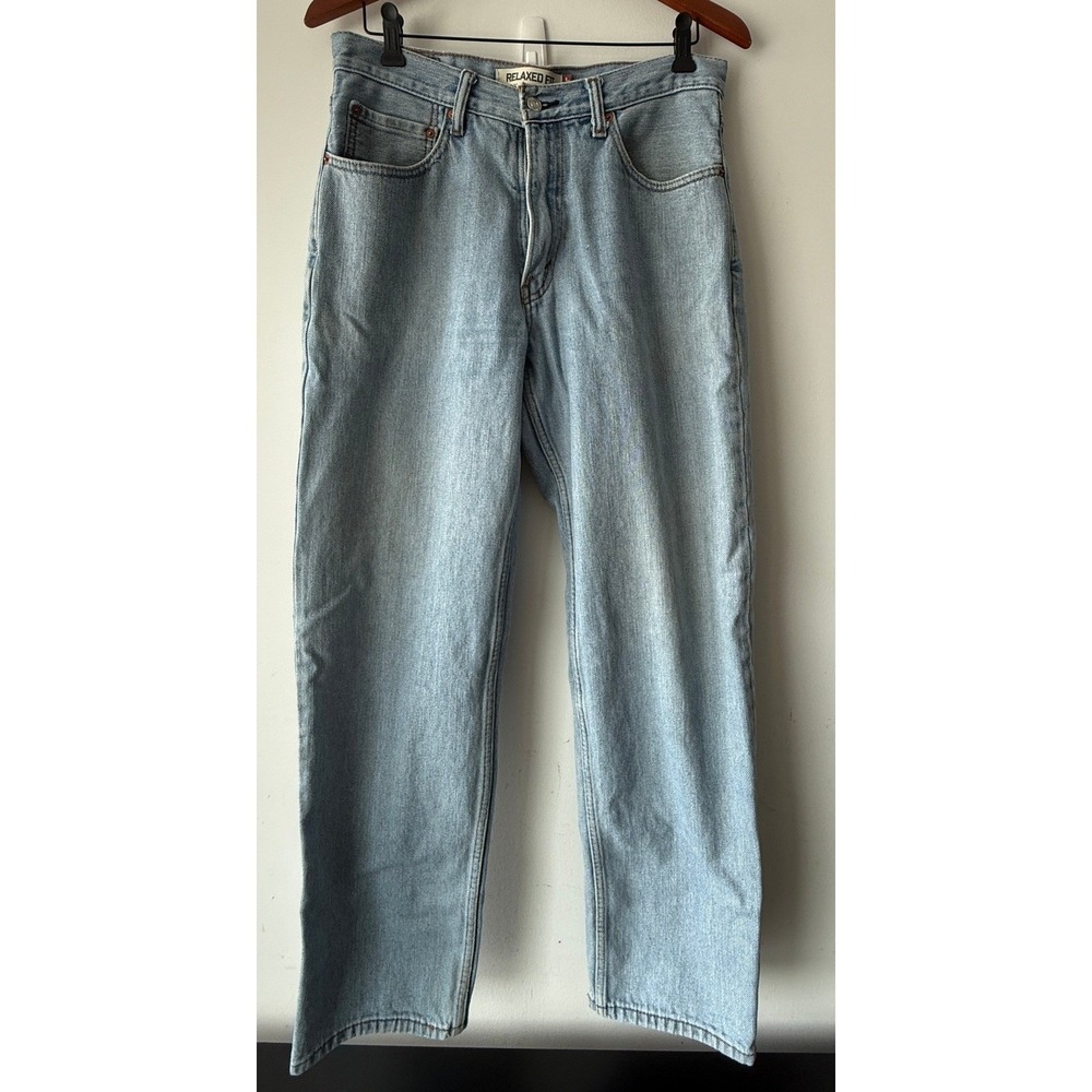 Levis 550 Relaxed Fit Y2K Light Wash Jeans Mens 33x32 (Measures 31x31)